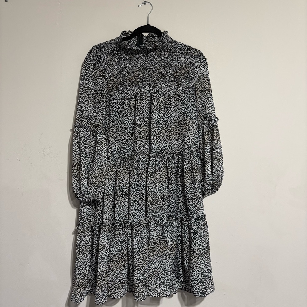 Taylor Leopord Print Tiered
Dress - L